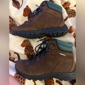 Timberland Brown Outdoor Boots Rugged Tread Ankle Height